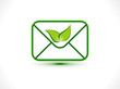 abstract eco mail icon