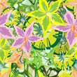 Seamless jungle - an overgrown orchids.