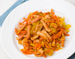 Photo: meat with celery and carrots meat with celery and carrots