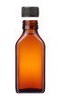 medicine bottle or cosmetic product on white background