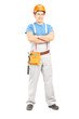 Photo: Full length portrait of a confident repairman in a uniform Full length portrait of a confident repairman in a uniform