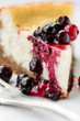 Photo: Cheesecake slice with mixed berries topping Cheesecake slice with mixed berries topping