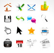 abstract glossy web icon set