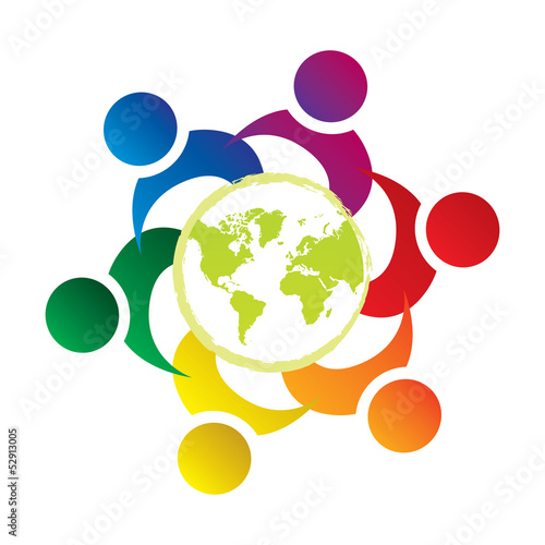 Vector: vector teamwork union people world vector teamwork union people world