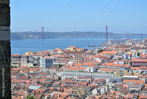 Photo: Panoramic view over Lisbon, Portugal Panoramic view over Lisbon, Portugal
