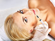 Photo: Doctor woman giving botox injections. Doctor woman giving botox injections.