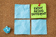 enjoy being different