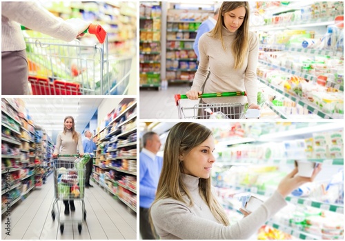Photo: Woman in a supermarket Woman in a supermarket