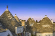 Alberobello - tramonto sui trulli