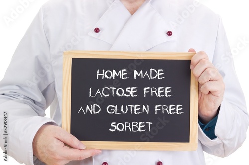 Photo: Home made lactose free and gluten free sorbet Home made lactose free and gluten free sorbet