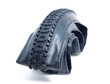 Mountain bike tire deflated