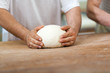 Baker preparing bread 