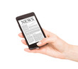 News on mobile phone, smart phone.