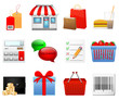 Shopping icons set