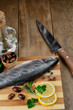 Photo: Raw trout on the board Raw trout on the board