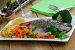 Photo: Baked trout Baked trout