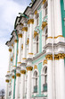 Facade with columns of the Winter Palace in Saint Petersburg