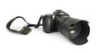 DSLR camera white isolated