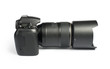 DSLR camera white isolated