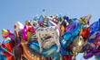 Balloons filled with helium