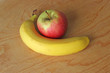 Apple and banana