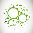 Vector: Vector Illustration of Green Ecology Icons Vector Illustration of Green Ecology Icons