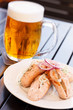 sausages and beer