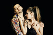 Photo: Half-length portrait of young men and women Half-length portrait of young men and women