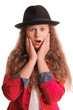  portrait of afraid girl