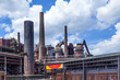 view to old iron works factory