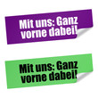 ecke v3 mit uns: ganz vorne dabei! I