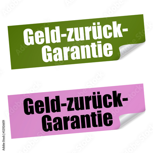 Vector: ecke v3 geld-zurueck-garantie II ecke v3 geld-zurueck-garantie II