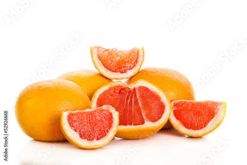 Photo: grapefruits. grapefruit isolated on white background grapefruits. grapefruit isolated on white background