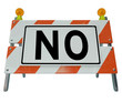 Ilustração : No Word Barricade Rejection Refusal Bad Answer No Word Barricade Rejection Refusal Bad Answer