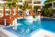 Swimming pool at caribbean resort.
