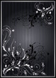 Background with silver ornament