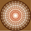 Illustration: Abstract circles grid design seamless pattern Abstract circles grid design seamless pattern