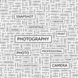 PHOTOGRAPHY. Word cloud concept illustration.  
