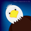 Vector: Eagle "Happy 4th of July" card in vector format. Eagle "Happy 4th of July" card in vector format.
