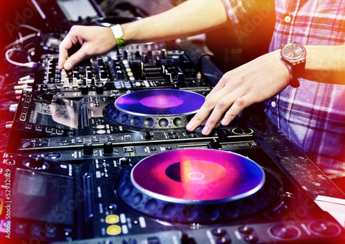 Photo: Dj playing the track Dj playing the track