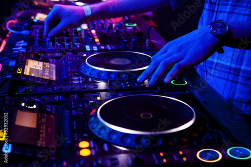 Photo: Dj playing the track Dj playing the track