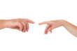Foto: Two hands reach each other in Two hands reach each other in