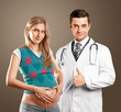 Photo: Pregnant Woman With Doctor Pregnant Woman With Doctor