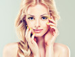 Beautiful model with yellow makeup.