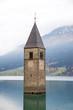 Foto: Tower of sunken church in Lago di Resia South Tyrol Tower of sunken church in Lago di Resia South Tyrol