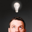 male head with bulb