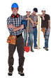 Group of carpenters
