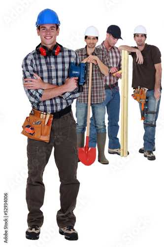 Photo: Group of carpenters Group of carpenters