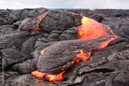 Photo: Lava flow in Hawaii Lava flow in Hawaii