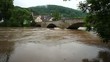 Hochwasser des Kocher bei Künzelsau - Morsbach